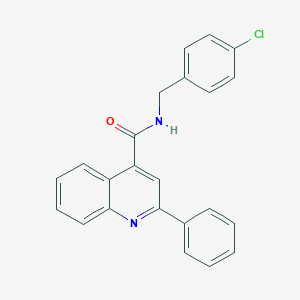molecular formula C23H17ClN2O B332246 N-(4-chlorobenzyl)-2-phenylquinoline-4-carboxamide 