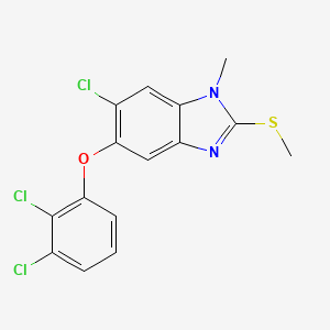 molecular formula C15H11Cl3N2OS B3322464 N3-Methyltriclabendazole CAS No. 145770-89-4