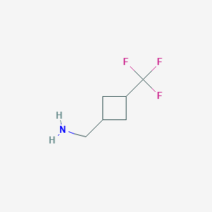 molecular formula C6H10F3N B3322482 [3-(Trifluoromethyl)cyclobutyl]methanamine CAS No. 1461707-85-6