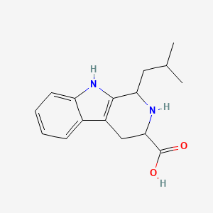 molecular formula C16H20N2O2 B3322510 1-Isobutyl-2,3,4,9-tetrahydro-1H-pyrido[3,4-b]indole-3-carboxylic acid CAS No. 146436-31-9