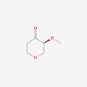 molecular formula C6H10O3 B3322523 (S)-3-Methoxytetrahydro-4H-pyran-4-one CAS No. 1464985-83-8