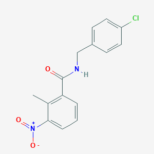 molecular formula C15H13ClN2O3 B332253 N-(4-chlorobenzyl)-2-methyl-3-nitrobenzamide 