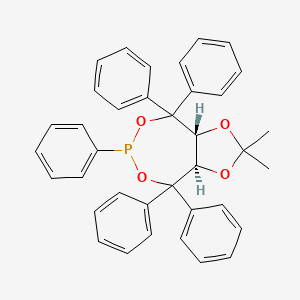 (3aR,8aR)-2,2-Dimethyl-4,4,6,8,8-pentaphenyltetrahydro-[1,3]dioxolo[4,5-e][1,3,2]dioxaphosphepine