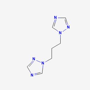 molecular formula C7H10N6 B3322594 1,3-Di(1H-1,2,4-triazole-1-yl)propane CAS No. 148854-47-1