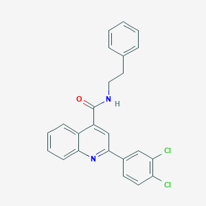 molecular formula C24H18Cl2N2O B332262 2-(3,4-dichlorophenyl)-N~4~-phenethyl-4-quinolinecarboxamide 