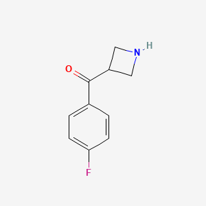 molecular formula C10H10FNO B3322620 3-(4-Fluorobenzoyl)azetidine CAS No. 149452-32-4