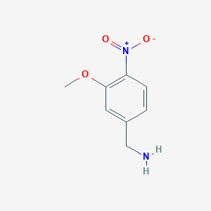 molecular formula C8H10N2O3 B3322630 3-Methoxy-4-nitrobenzylamine CAS No. 149555-78-2