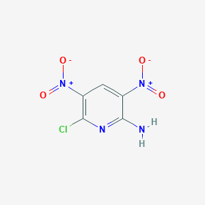 molecular formula C5H3ClN4O4 B3322633 6-Chloro-3,5-dinitropyridin-2-amine CAS No. 149602-44-8