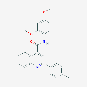 molecular formula C25H22N2O3 B332267 N-(2,4-dimethoxyphenyl)-2-(4-methylphenyl)quinoline-4-carboxamide 