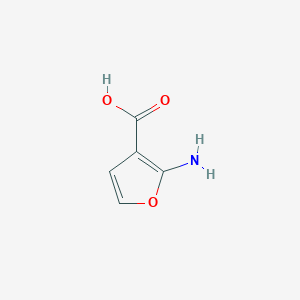molecular formula C5H5NO3 B3322690 2-Aminofuran-3-carboxylic acid CAS No. 1513644-20-6