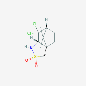 molecular formula C10H15Cl2NO2S B3322698 (+)-2,10-(3,3-Dichlorocamphorsultam) CAS No. 151556-57-9