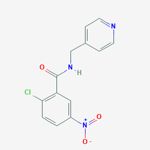 molecular formula C13H10ClN3O3 B332271 2-chloro-5-nitro-N-(pyridin-4-ylmethyl)benzamide 