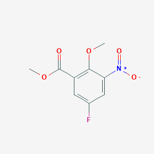 molecular formula C9H8FNO5 B3322716 Methyl 5-fluoro-2-methoxy-3-nitrobenzoate CAS No. 151793-21-4