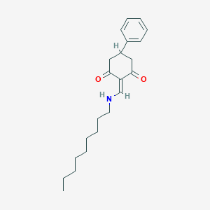 molecular formula C22H31NO2 B332273 2-[(nonylamino)methylidene]-5-phenylcyclohexane-1,3-dione 