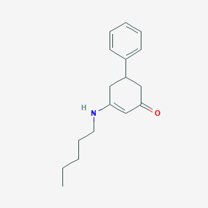 molecular formula C17H23NO B332274 3-(Pentylamino)-5-phenylcyclohex-2-en-1-one 