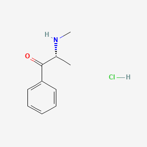 molecular formula C10H14ClNO B3322751 Methcathinone hydrochloride, (+)- CAS No. 152610-69-0