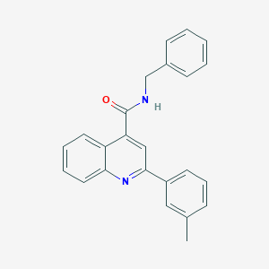 molecular formula C24H20N2O B332278 N-benzyl-2-(3-methylphenyl)quinoline-4-carboxamide 