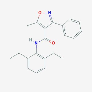 molecular formula C21H22N2O2 B332280 N-(2,6-diethylphenyl)-5-methyl-3-phenyl-1,2-oxazole-4-carboxamide 