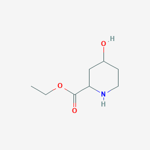 molecular formula C8H15NO3 B3322803 Ethyl 4-hydroxypiperidine-2-carboxylate CAS No. 153710-85-1