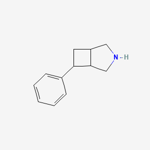 molecular formula C12H15N B3322819 6-Phenyl-3-azabicyclo[3.2.0]heptane CAS No. 153909-73-0