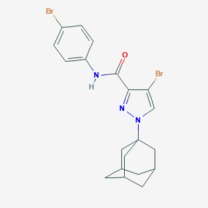 molecular formula C20H21Br2N3O B332287 1-(1-adamantyl)-4-bromo-N-(4-bromophenyl)-1H-pyrazole-3-carboxamide 
