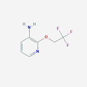 molecular formula C7H7F3N2O B3322872 2-(2,2,2-Trifluoroethoxy)pyridin-3-amine CAS No. 154584-73-3