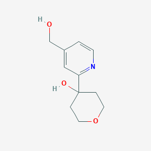 4-Pyridinemethanol, 2-(tetrahydro-4-hydroxy-2H-pyran-4-yl)-