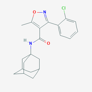 molecular formula C21H23ClN2O2 B332296 N-1-adamantyl-3-(2-chlorophenyl)-5-methylisoxazole-4-carboxamide 