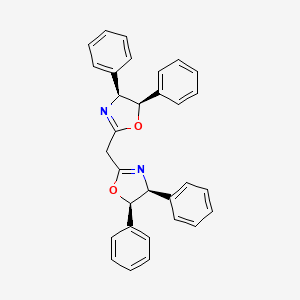 molecular formula C31H26N2O2 B3322989 Bis((4S,5R)-4,5-diphenyl-4,5-dihydrooxazol-2-yl)methane CAS No. 157904-66-0