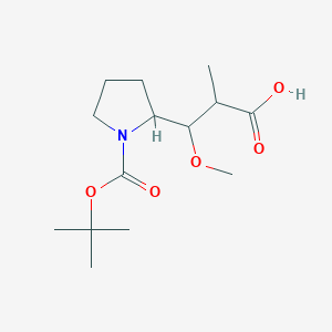 molecular formula C14H25NO5 B3322996 N-叔丁氧羰基多拉普林 CAS No. 157967-06-1