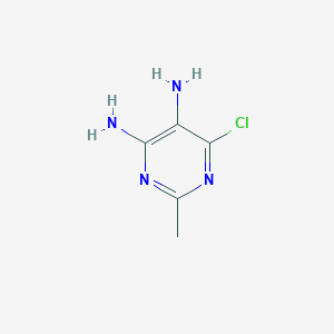molecular formula C5H7ClN4 B033230 6-氯-2-甲基嘧啶-4,5-二胺 CAS No. 933-80-2