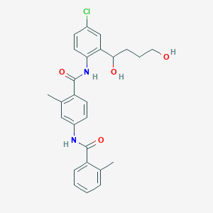 molecular formula C26H27ClN2O4 B3323032 Tolvaptan metabolite DM-4104 CAS No. 1587638-01-4