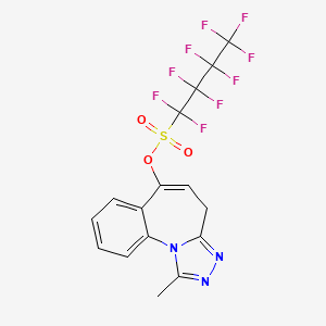 1-Methyl-4H-benzo[f][1,2,4]triazolo[4,3-a]azepin-6-yl 1,1,2,2,3,3,4,4,4-nonafluorobutane-1-sulfonate
