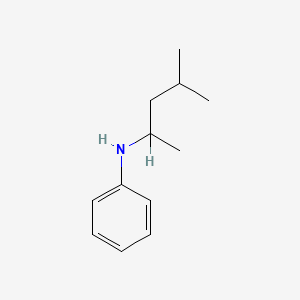 molecular formula C12H19N B3323066 N-(4-methylpentan-2-yl)aniline CAS No. 15919-49-0