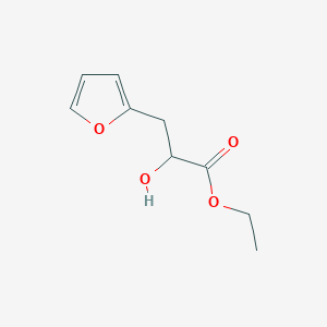 molecular formula C9H12O4 B3323074 Ethyl 3-(furan-2-yl)-2-hydroxypropanoate CAS No. 159415-47-1