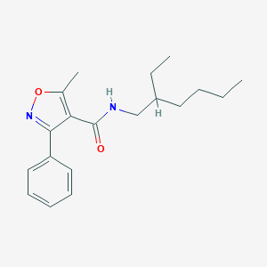 molecular formula C19H26N2O2 B332308 N-(2-ethylhexyl)-5-methyl-3-phenyl-1,2-oxazole-4-carboxamide 