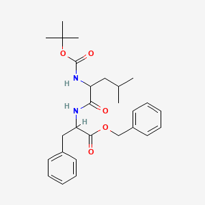 molecular formula C27H36N2O5 B3323081 苄基（叔丁氧羰基）-L-亮氨酰-L-苯丙氨酸酯 CAS No. 159549-97-0