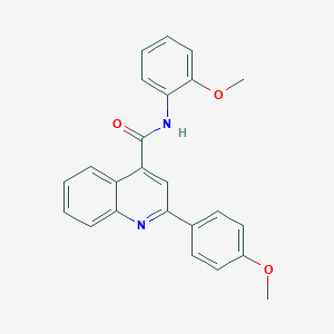 molecular formula C24H20N2O3 B332309 N-(2-methoxyphenyl)-2-(4-methoxyphenyl)quinoline-4-carboxamide 