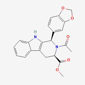 (1R,3R)-Methyl 2-acetyl-1-(benzo[d][1,3]dioxol-5-yl)-2,3,4,9-tetrahydro-1H-pyrido[3,4-b]indole-3-carboxylate