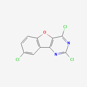 molecular formula C10H3Cl3N2O B3323120 2,4,8-Trichlorobenzofuro[3,2-D]pyrimidine CAS No. 160199-00-8