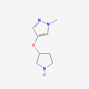 1-Methyl-4-(pyrrolidin-3-yloxy)-1H-pyrazole