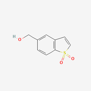 molecular formula C9H8O3S B3323163 5-(Hydroxymethyl)benzo[b]thiophene 1,1-dioxide CAS No. 1613380-12-3