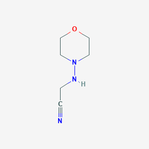 molecular formula C6H11N3O B3323181 Acetonitrile, (4-morpholinylamino) CAS No. 16142-26-0