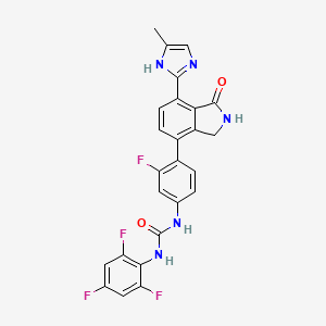 molecular formula C25H17F4N5O2 B3323188 Luxeptinib CAS No. 1616428-23-9