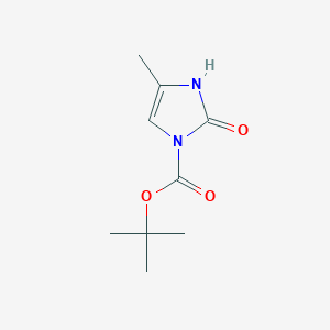 molecular formula C9H14N2O3 B3323232 tert-Butyl 4-methyl-2-oxo-2,3-dihydro-1H-imidazole-1-carboxylate CAS No. 162288-36-0