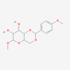 molecular formula C15H20O7 B3323246 (2R,4aR,6S,7R,8R,8aS)-6-Methoxy-2-(4-methoxyphenyl)hexahydropyrano[3,2-d][1,3]dioxine-7,8-diol CAS No. 162680-20-8