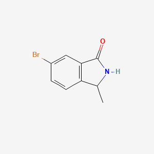 molecular formula C9H8BrNO B3323264 6-溴-3-甲基异吲哚啉-1-酮 CAS No. 1629018-50-3