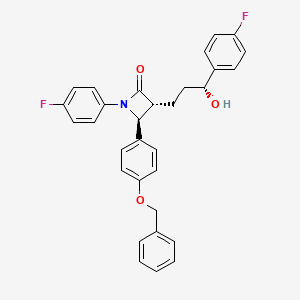 molecular formula C31H27F2NO3 B3323298 (3R,4S)-4-(4-(benzyloxy)phenyl)-1-(4-fluorophenyl)-3-((R)-3-(4-fluorophenyl)-3-hydroxypropyl)azetidin-2-one CAS No. 163380-15-2