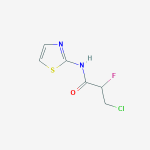 molecular formula C6H6ClFN2OS B332333 3-chloro-2-fluoro-N-(1,3-thiazol-2-yl)propanamide 