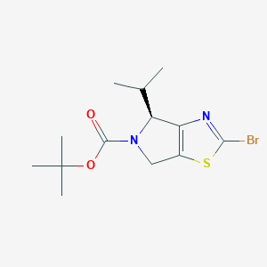molecular formula C13H19BrN2O2S B3323335 (S)-tert-Butyl 2-bromo-4-isopropyl-4H-pyrrolo[3,4-d]thiazole-5(6H)-carboxylate CAS No. 1637310-58-7
